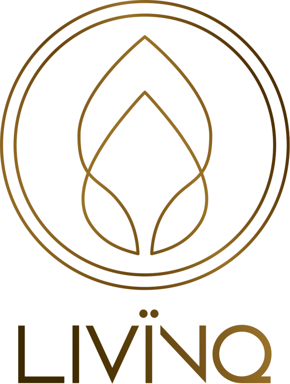alb eines kreisförmigen Rahmens, darunter das Wort LIVINO in fetten Großbuchstaben - ein Hinweis auf spirituelles Coaching und Zen-Meditation für emotionale Heilung und Embodiment. spirituelles coaching und zen meditation für emotionale heilung und embodiment