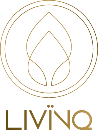 alb eines kreisförmigen Rahmens, darunter das Wort LIVINO in fetten Großbuchstaben - ein Hinweis auf spirituelles Coaching und Zen-Meditation für emotionale Heilung und Embodiment. spirituelles coaching und zen meditation für emotionale heilung und embodiment
